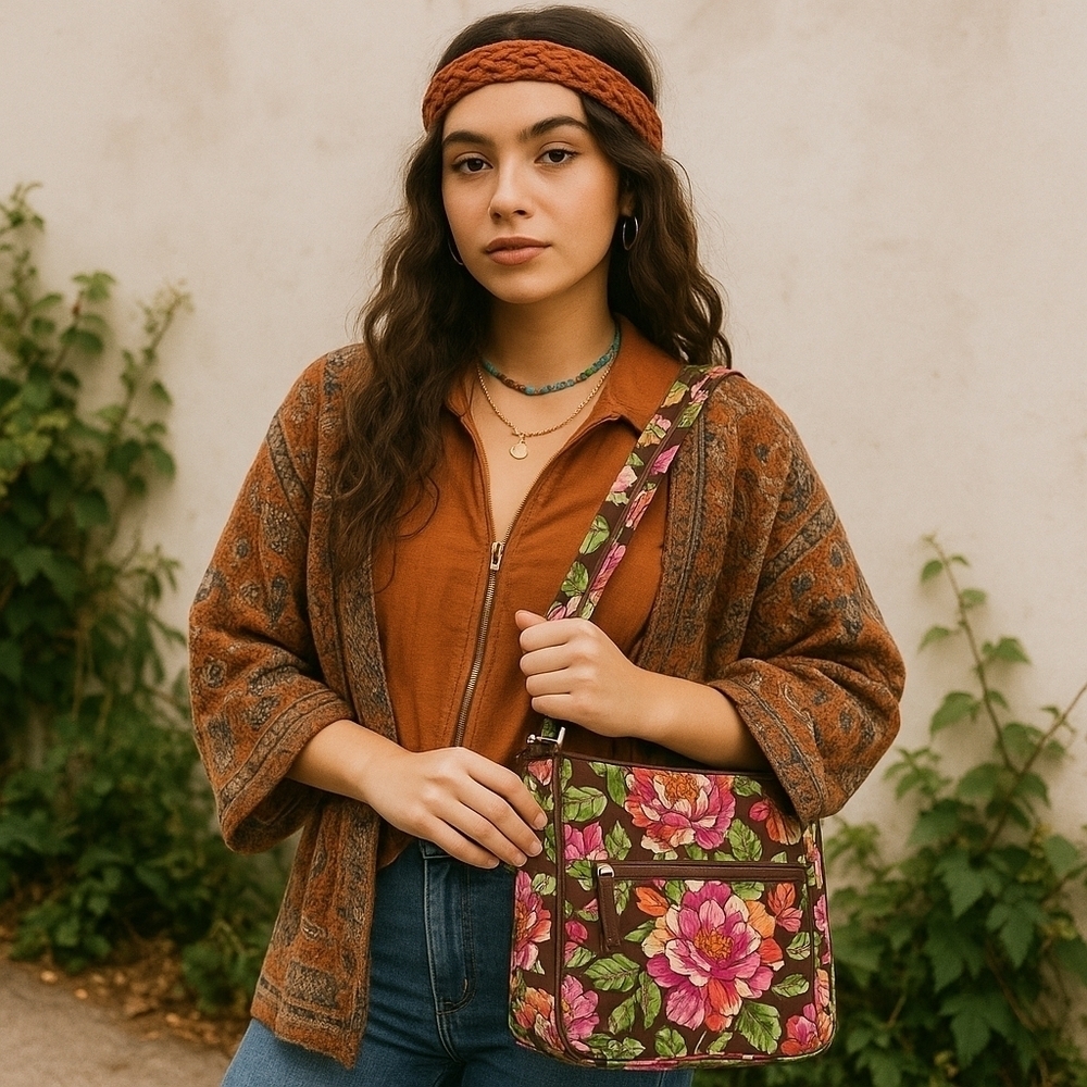 Vera Bradley English Rose Hipster Crossbody Bag - Excellent Preloved Condition